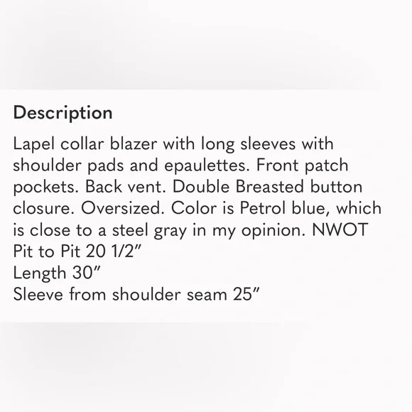 ZARA • Military Style Double-Breasted Jacket with Eppaulettes - Picture 3 of 4